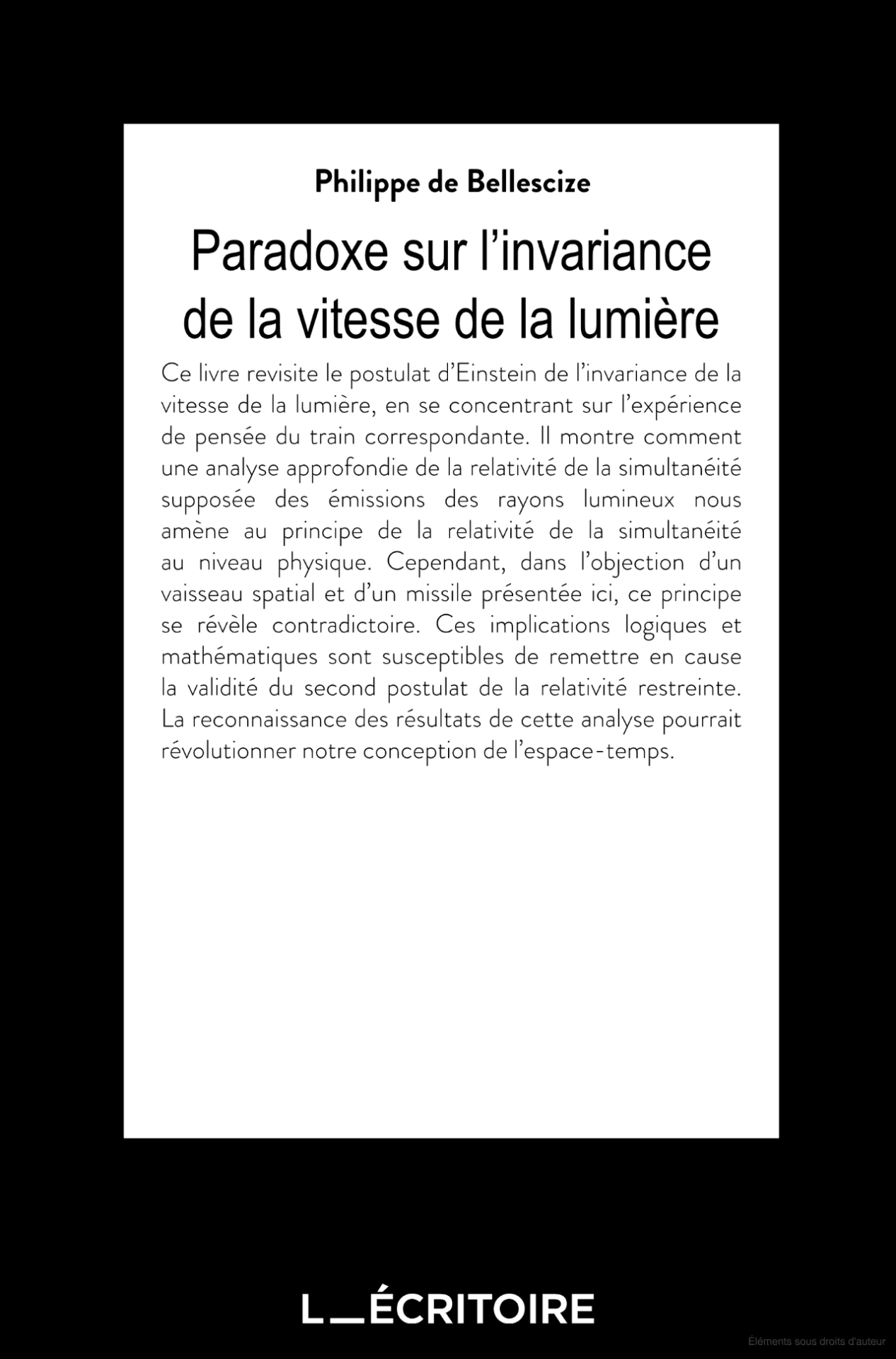 Dos couverture paradoxe